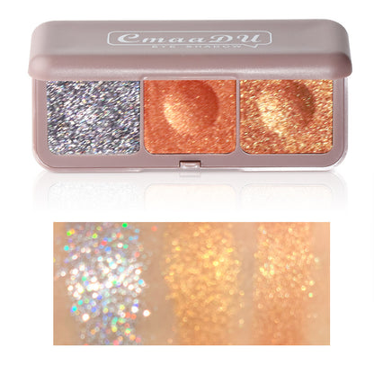 Keyboard Fingertips Three-color Mashed Potato Eyeshadow