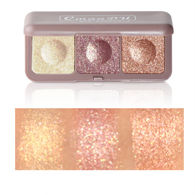 Keyboard Fingertips Three-color Mashed Potato Eyeshadow