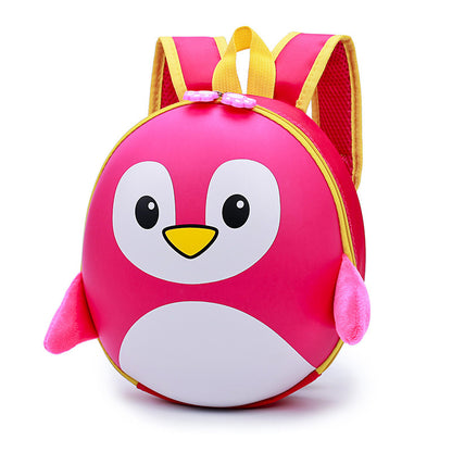 Children Cartoon Penguin Hard Shell School Bag Kindergarten Elementary School Bag