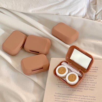 Simple Cosmetic Contact Lens Box Portable Contact Lens Companion Box Creative Care Box