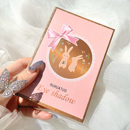 15 Colors Tiangong Jade Rabbit Eyeshadow Palette, Anti-sweat Pearly Matte Fair Price Earth Color
