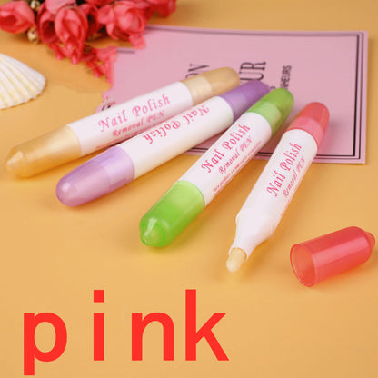 Nail Finger Edge Pen, Free 3 Pen Tips, Nail Polish Remover Pen, Easy To Remove Spilled Nail Polish