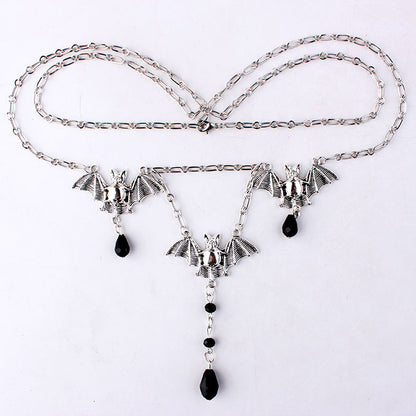 Crystal faceted waist chain