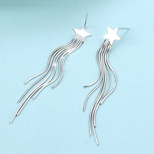 Star ornaments earrings no ear hole clip