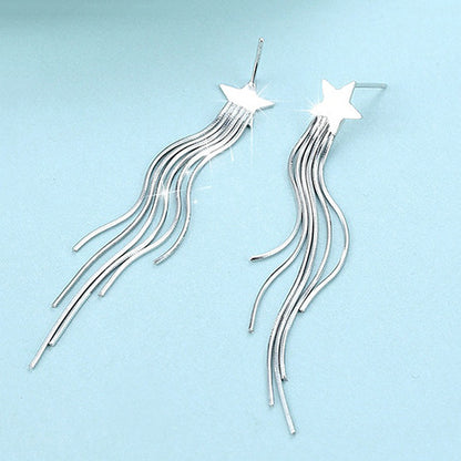 Star ornaments earrings no ear hole clip