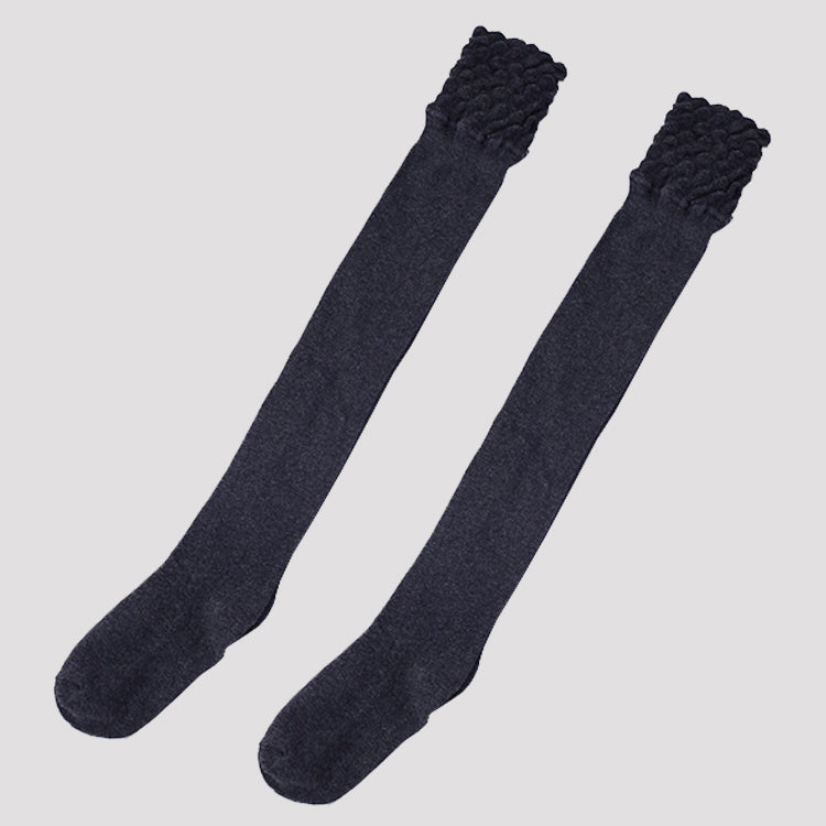 Autumn and winter thickened over the knee socks lace stockings women