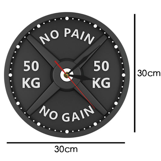 Fitness bodybuilding acrylic wall clock clock