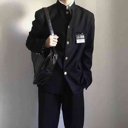 Mens Suit Jacket In Preppy Style