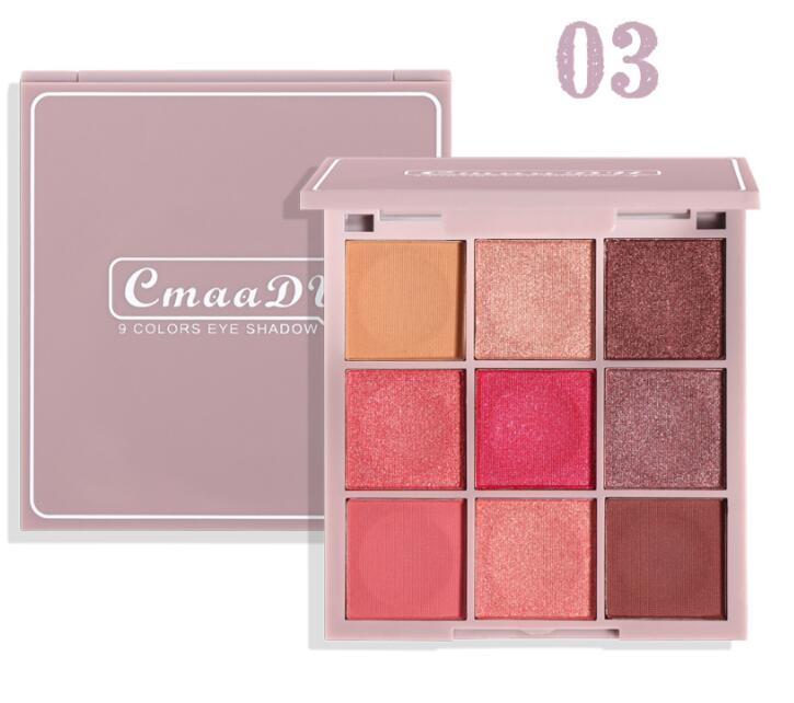9-color Keyboard Fingertip Eyeshadow Palette