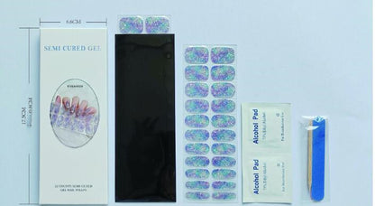 Ins Ice Transparent Nude UV Gel Nail Sticker