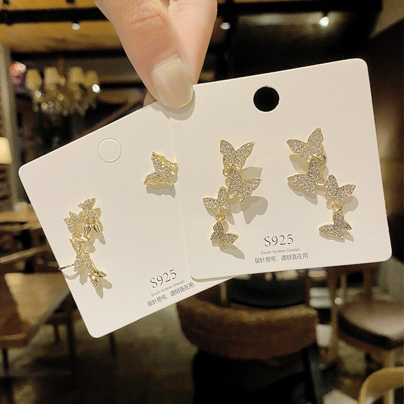 Butterfly AB Earrings Long Earrings