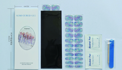 Ins Ice Transparent Nude UV Gel Nail Sticker