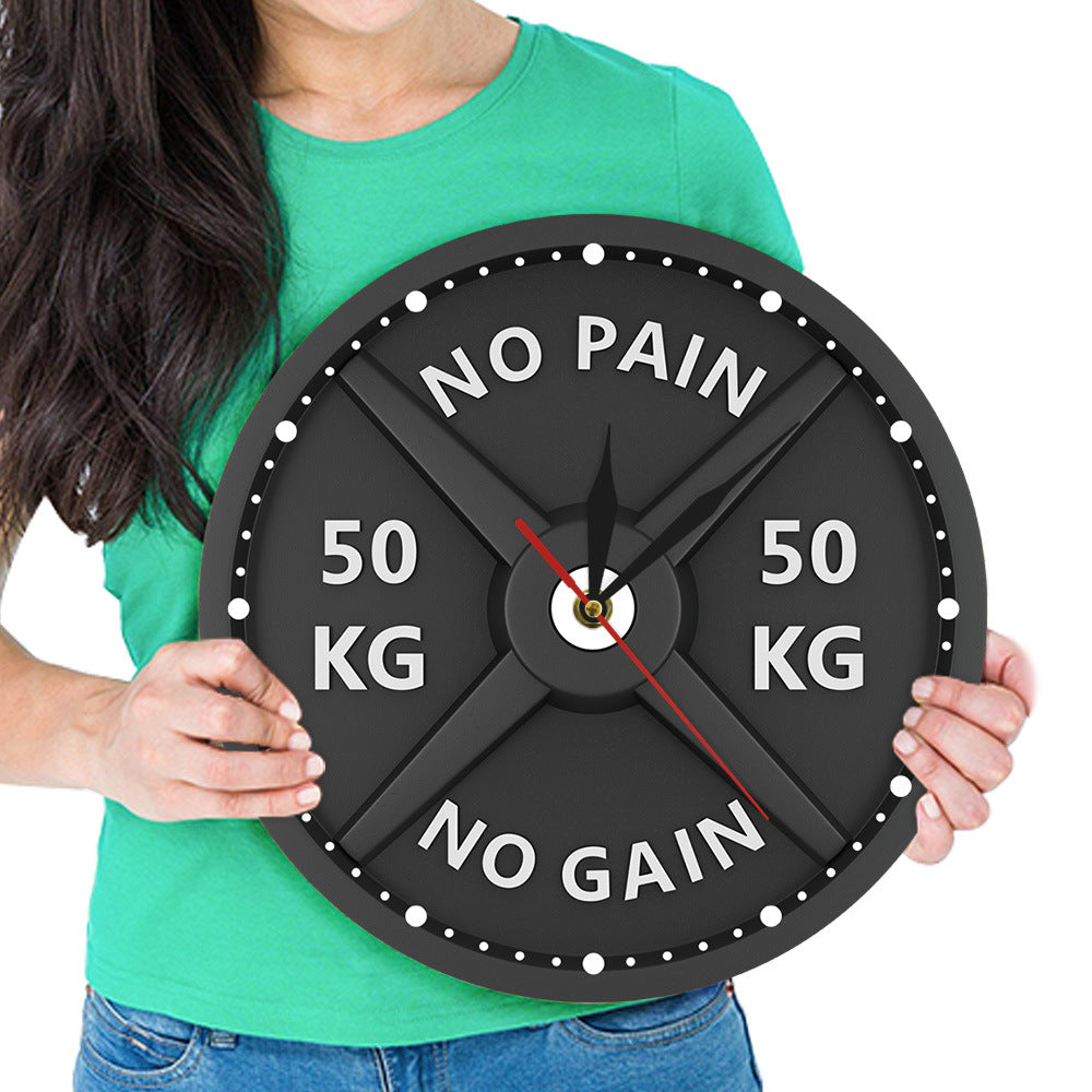 Fitness bodybuilding acrylic wall clock clock