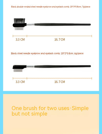 Steel Needle Lash Comb Mascara Brush Single Makeup