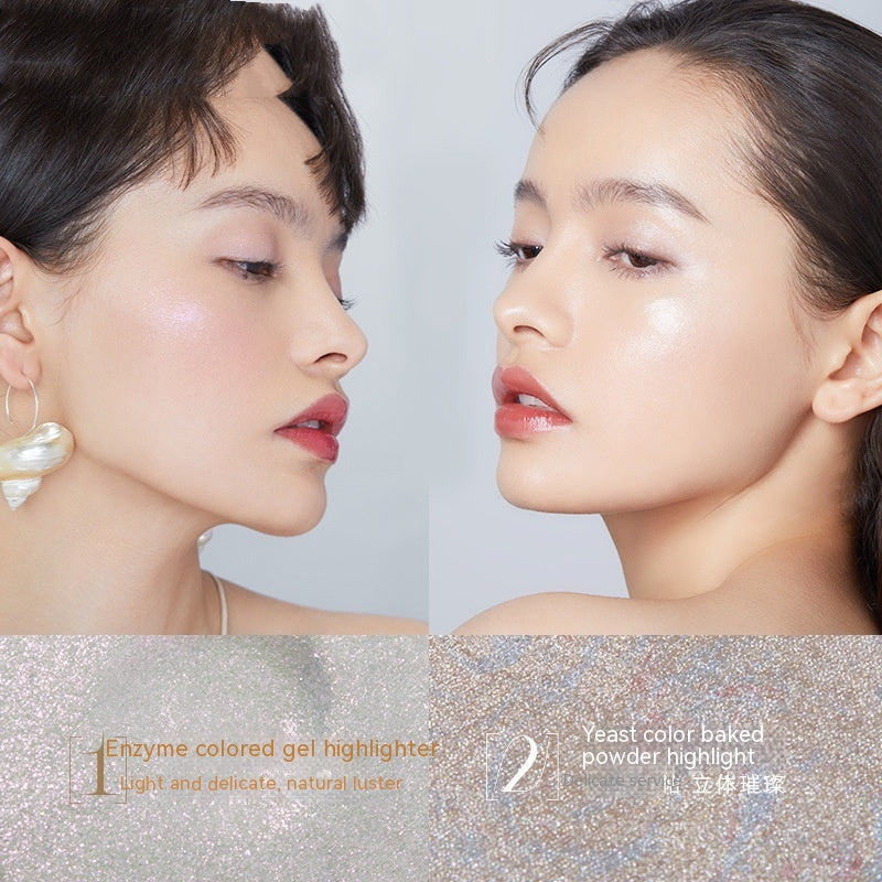 Shell Monochrome Highlighting Powder Shimmer Matte Tear Groove Nose Shadow Brightening
