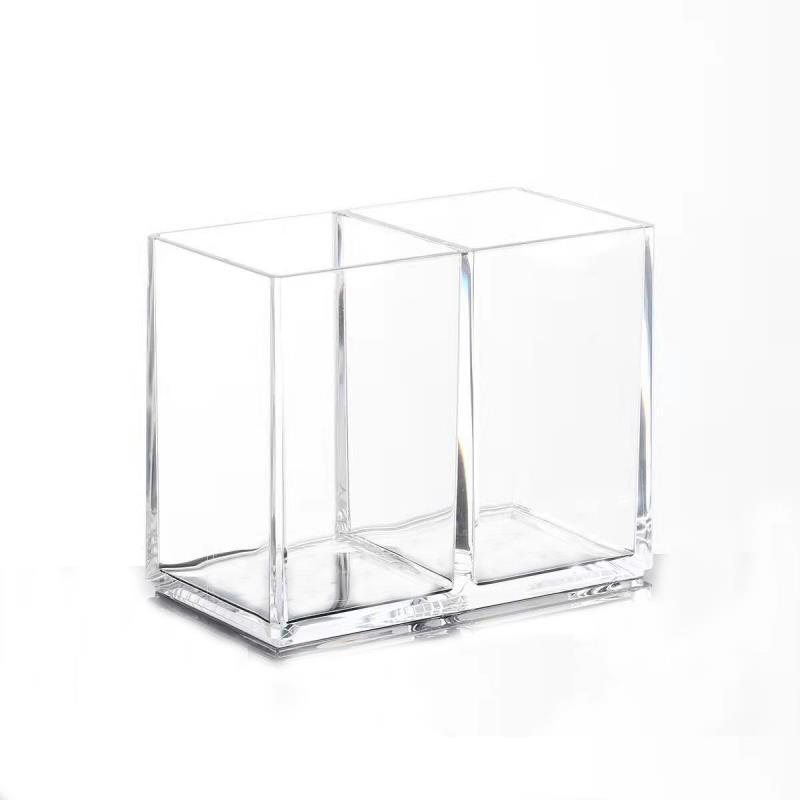 New Multi-grid Pen Holder Desktop Small Items Makeup Brush Holder Storage Box