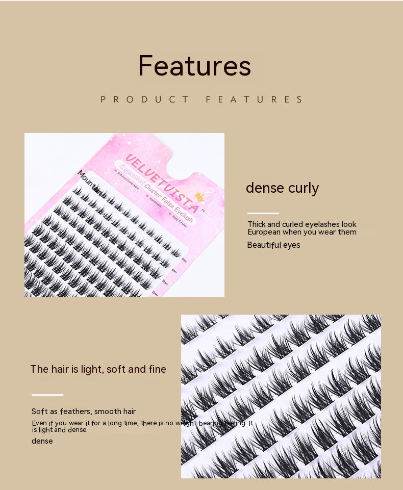 Ten Rows Of W50 False Eyelashes Capacity Segmented Hair