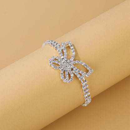 Accessories Full Diamond Butterfly Anklet Multi-layer Rhinestone Anklet