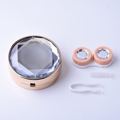 Diamond Shaped Contact Lens Cartoon Companion Box
