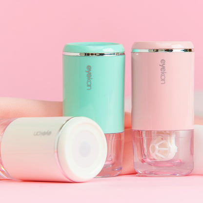 Contact Lens Washer Cute Cartoon Contact Lenses Cleaning Tools Solid Portable Contact Lens Cleaner Ultrasonic Automatic Cleaner