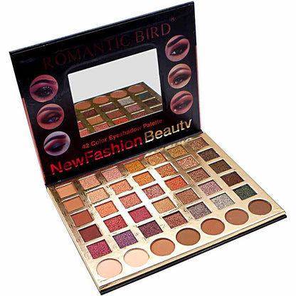 Pearly Matte 42-color Earthy Light Peach Orange Eyeshadow Palette