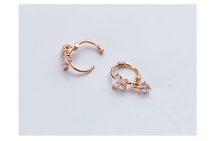 Diamond butterfly earrings earrings