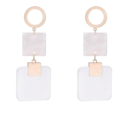 Leopard Earrings Square Wood Earrings