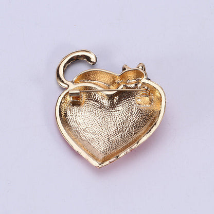 Love cat brooch accessories brooch