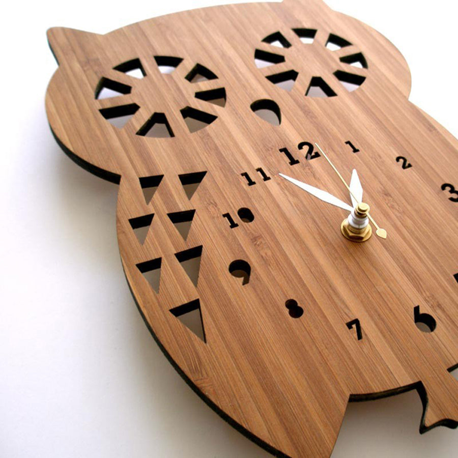 Owl wall clock