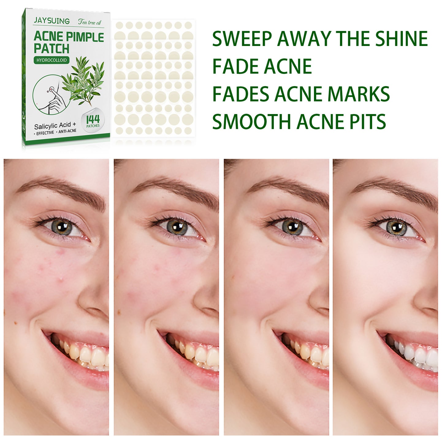 Invisible Makeup, Waterproof, Moisturizing And Cleaning Tea Tree Oil Acne Patch