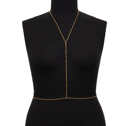 Necklace One Piece Chain Female Metal Orb Chain Body Chain Waist Chain