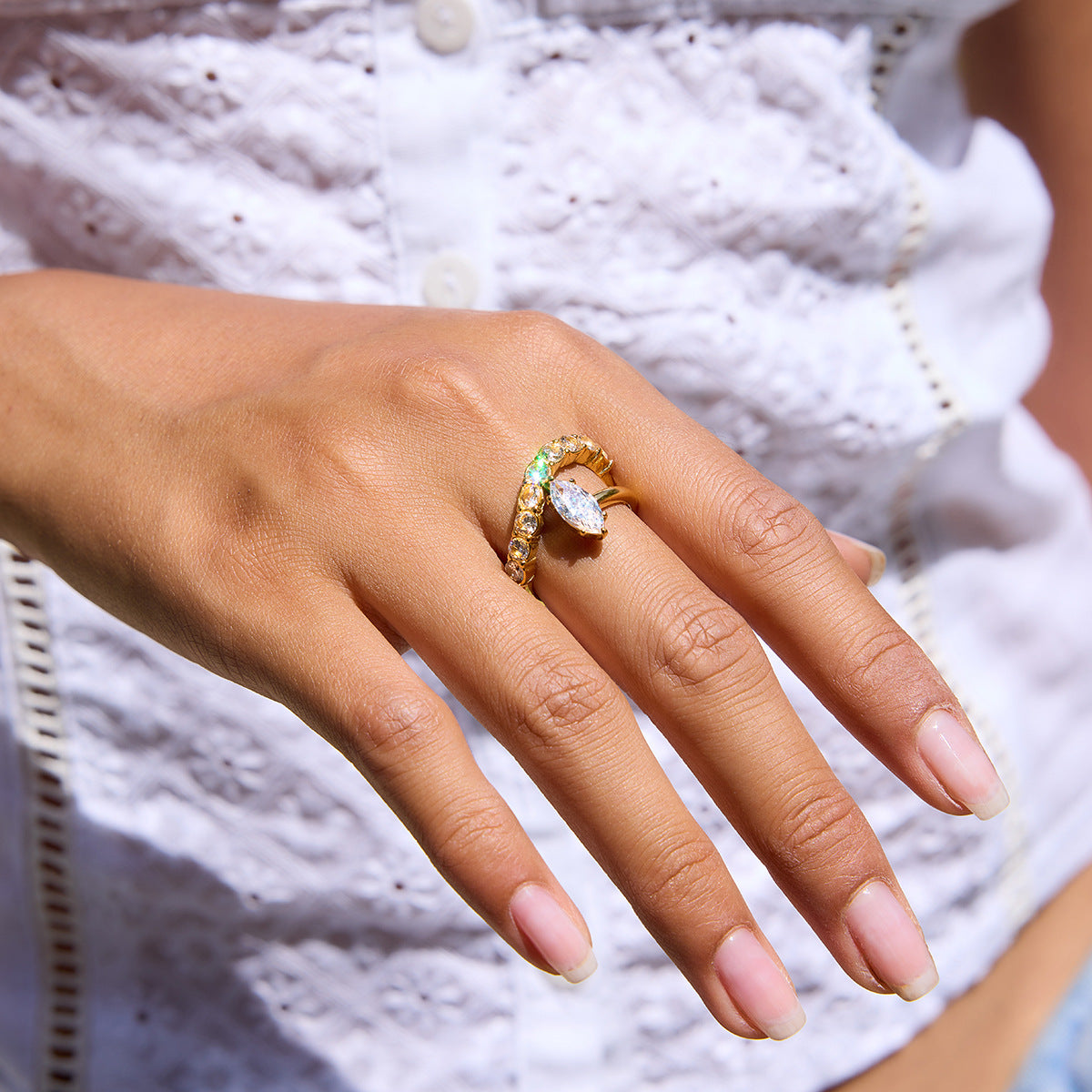 Ring Titanium Steel Non Fading Jewelry For Women
