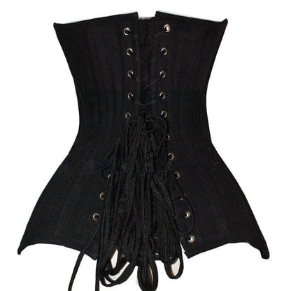 Cotton Double Steel Rib Waist Court Corset