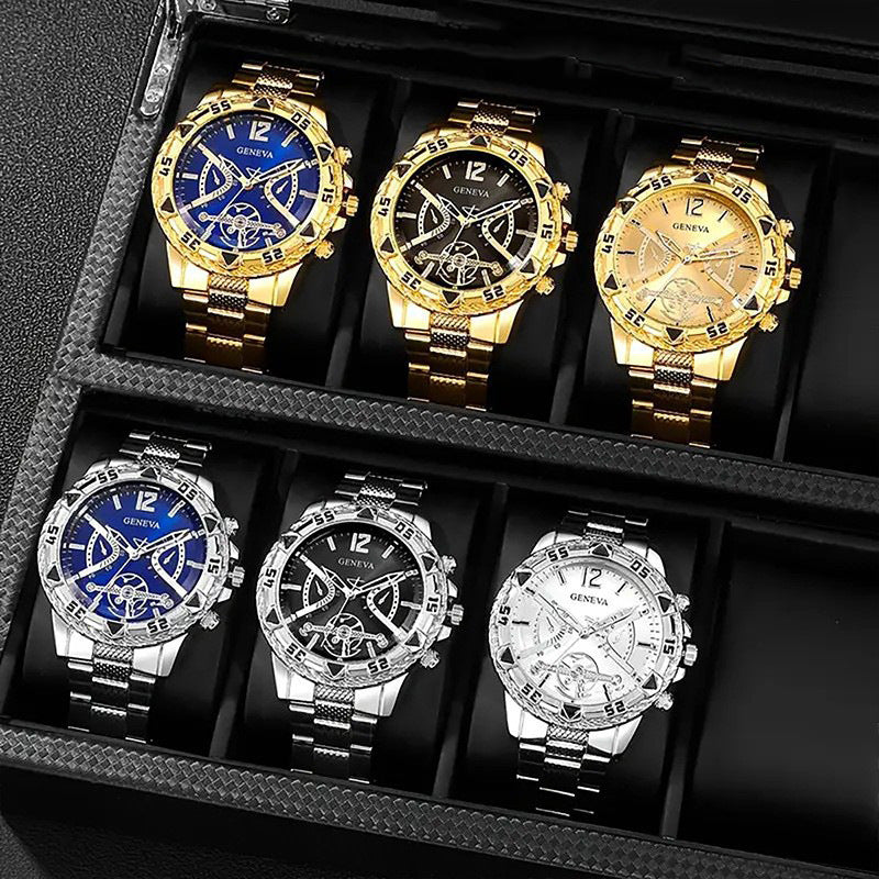 Men's Authentic Volkswagen Fully Automatic Mechanical Watch With Steel Strap
