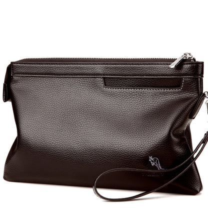Men's soft leather clutch