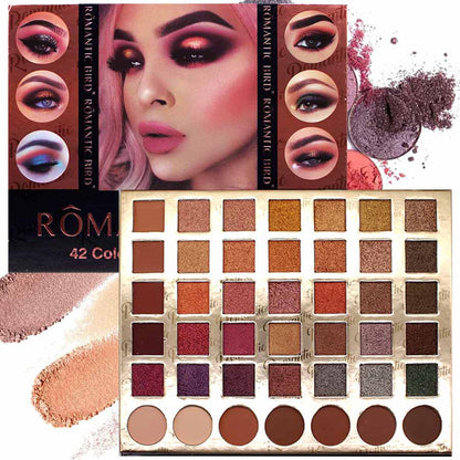 Pearly Matte 42-color Earthy Light Peach Orange Eyeshadow Palette