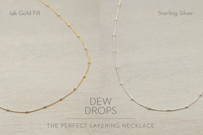Simple bead chain anklet