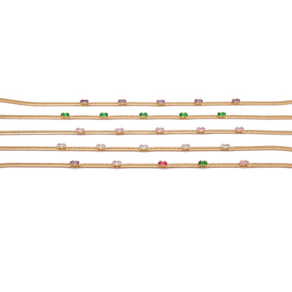 Brass Snake Bones Chain Necklace Neckband Necklace