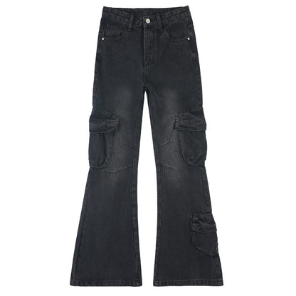 American Style Loose Cargo Jeans Women