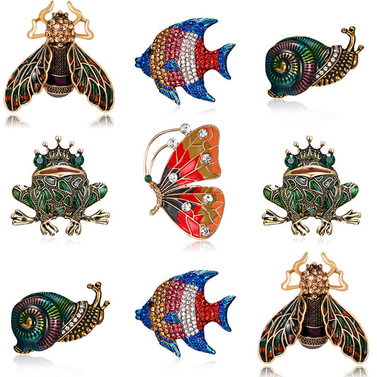 Fashion cartoon personality cute brooch alloy brooch
