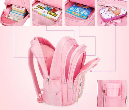 Primary school bag 6-12 year old girl backpack 1-3-4-5-6 first grade cute princess
