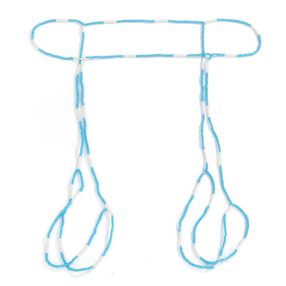 Rice Bead Elastic Waist Chain And Leg Chain One Chain