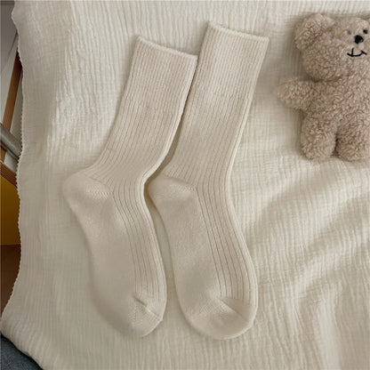Thickened Wool Socks For Women Warm Mid-calf Length