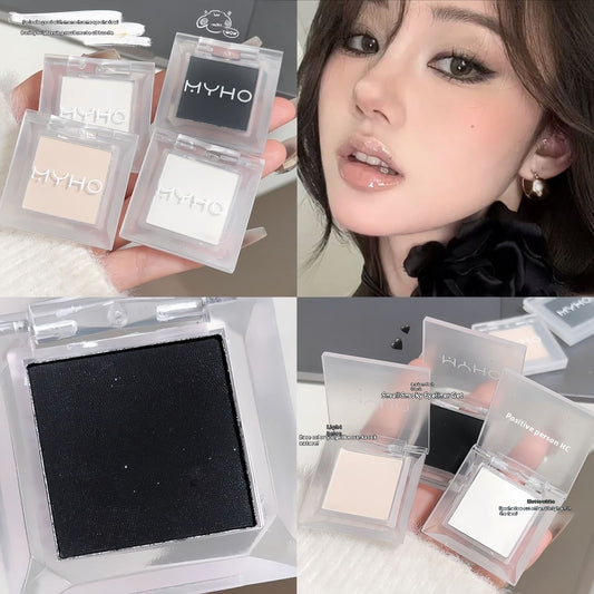 Monochrome Eyeshadow Matte Highlight Smoky Makeup Natural Brightening Lasting