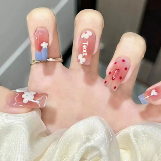 Cute And Playful Cartoon Animal Fake Nails For Kids