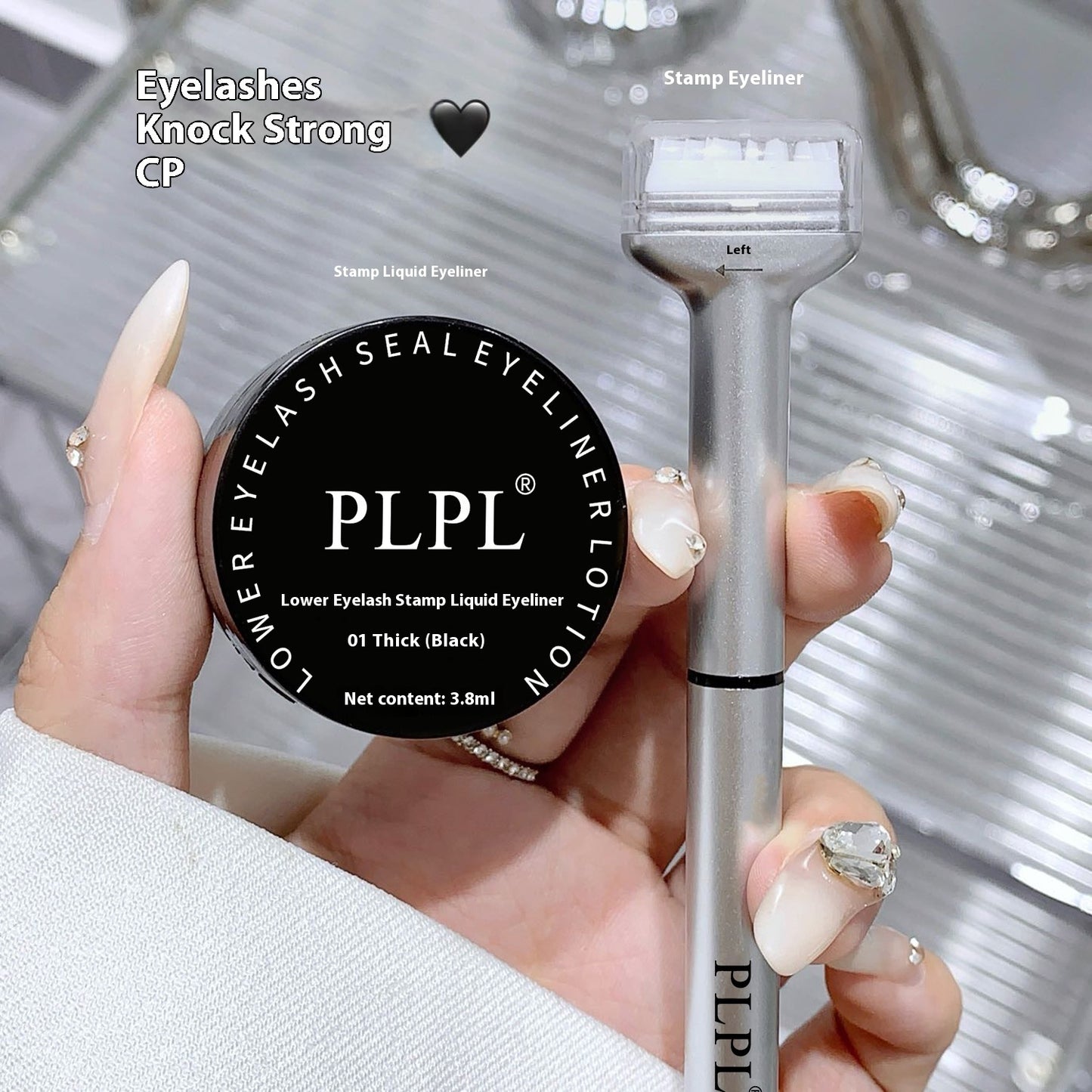 Double-headed Lower Eyelash Seal Eyeliner Quick-drying Not Smudge Durable Waterproof And Sweatproof Eyeliner Two-in-one
