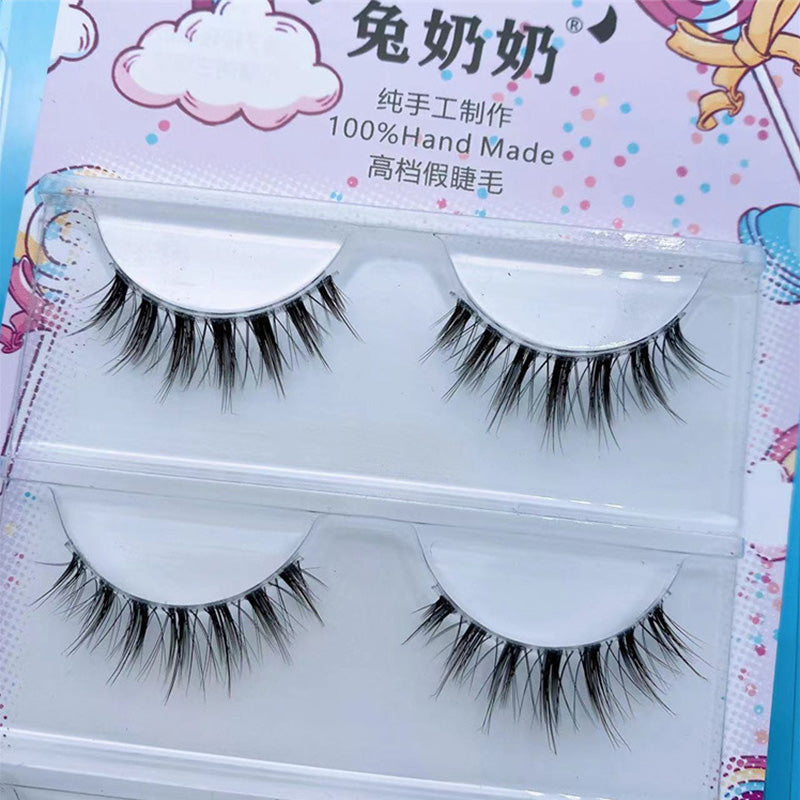 Roots And Distinct False Eyelashes 12mm Long To Send Glue
