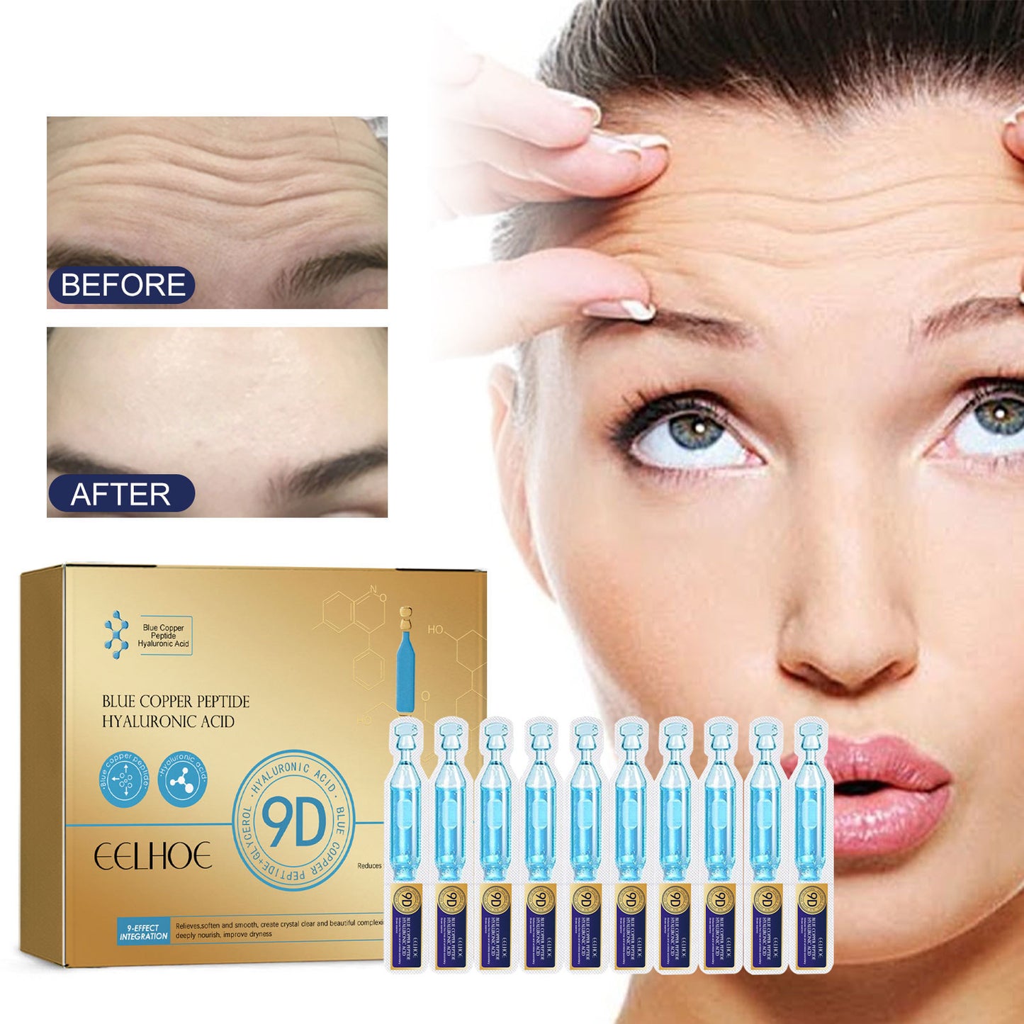 Blue Copper Peptide Hyaluronic Acid Moisturizing Anti-wrinkle