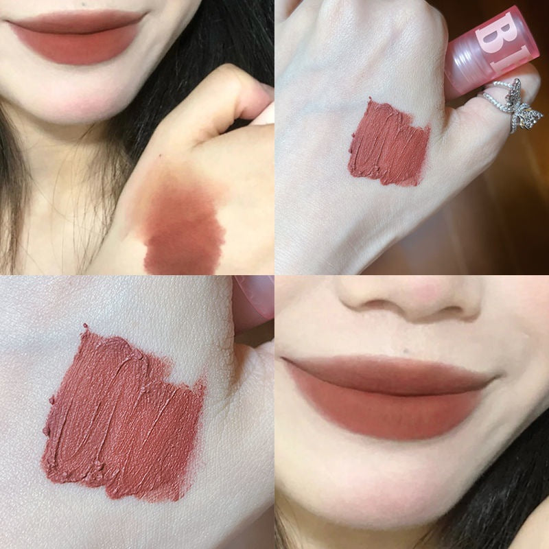 Kakashow Heart Bear Matte Velvet Matte Lip Mud White Student Lip Lacquer Light Makeup Essential