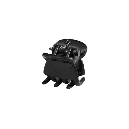 Matte Black Mini Claw Clip 1cm Female Bangs Small Hairclip Children's Broken Hair Braided Net Red Jewelry